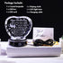 Crystal Heart Keepsake Gift for wife & husband